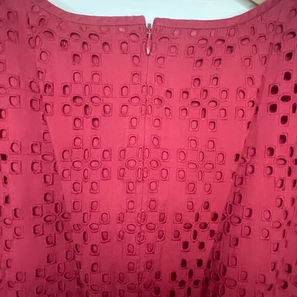 Madewell Eyelet Happening Cutout Dress Size 6 - Picture 9 of 10